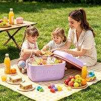 Glacière de voyage 6QT, glacière portable pour pique-nique, glacière isotherme pour la journée en famille, les pique-niques en plein air et le camping