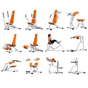여성용 유압식 스틸 체스트 푸싱 레그 킥킹 백 머슬 트레이너 ABS 스쿼트 피트니스 상업용 풀세트 스포츠 장비 - Product Image 1