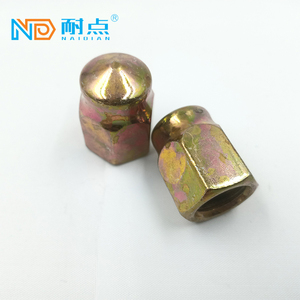 Écrous de roue en acier au carbone haute résistance pour camion, remorque, bus, pièces automobiles, fixations de moyeu de roue avec placage zinc - Product Image 1