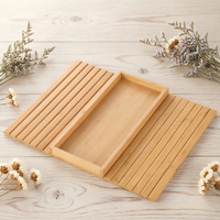 Plateau d'accoudoir de canapé en bambou avec rainure, table d'appoint pour canapé de salon, porte-gobelet, accessoire pour la maison