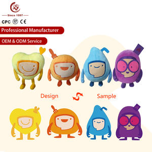 Nuova bambola di peluche simpatica animale con cartone animato personalizzato peluche peluche PP imbottitura di cotone personalizzato senza MOQ di alta qualità diretta in fabbrica - Product Image 2