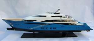 Modèle de bateau en bois de haute qualité TC 65, yacht à moteur, artisanat, cadeau original en provenance du Vietnam avec livraison rapide - Product Image 5