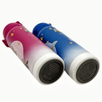 Gobelet à pression de bouteille sous vide à ressort de 400ml(13oz) avec tasse de base détachable, logo étanche et prêt pour le voyage personnalisable