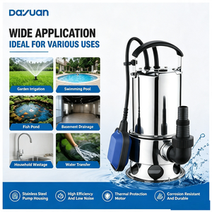 DAYUAN 230V 50Hz <span class=keywords><strong>Pompe</strong></span> submersible en acier inoxydable avec protection thermique pour puits, <span class=keywords><strong>piscine</strong></span>, transfert d'eau en sous-sol - Product Image 2
