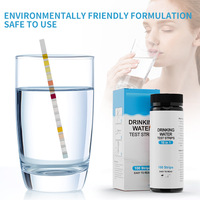 100 bandes 16in1 ménage quotidien papier de test de qualité de l'eau potable PH-mètres pratiques pour l'inspection de la qualité de l'eau