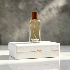 HANMING HH-063 30ml/50ml/100ml Flache Parfümglasflasche mit Holzdeckel Siebdruck Individualisierte Geschenkbox - Product Image 5