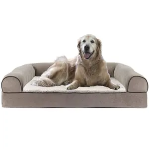 Factory Direct Supply Kühlgel Memory Foam Hunde bett Sofa-Style mit abnehmbarer Abdeckung Wasch bares Hunde bett