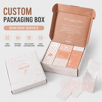 Boîte d'expédition personnalisée en carton ondulé pliable en forme d'avion pour maman, bébé et nourrisson, calendrier de l'Avent compte à rebours de 7 jours