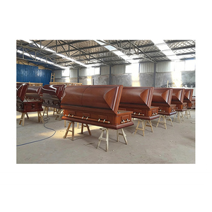 โลงศพไม้โอ๊ค ผิวธรรมชาติ แบบอเมริกัน/ยุโรป เคลือบเงาสูง ย่อยสลายได้ เป็นมิตรกับสิ่งแวดล้อม สำหรับเด็กและผู้ใหญ่ ศพได้รับการพิธีศพอย่างมีเกียรติ - Product Image 3