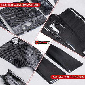 Kit de cubierta de bloqueo de caja de aire interior para motor de coche, de fibra de carbono seca, estilo OEM de alta calidad, para Ferrari F12 - Product Image 4