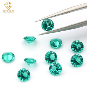 ナノストーン3/4/5mmラウンドカット107 # Paraibaナノストーンラウンド合成ナノ宝石ジュエリー作り用 - Product Image 3