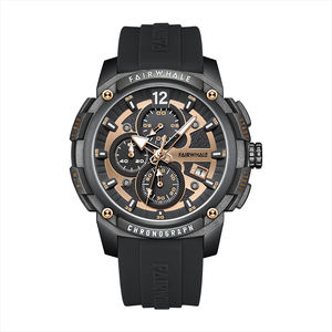 <span class=keywords><strong>Orologio</strong></span> da Uomo di Lusso Mark Fairwhale Sportivo Cronografo alla Moda con Cassa e Cinturino in Resina Resistente agli Urti al Quarzo - Product Image 6