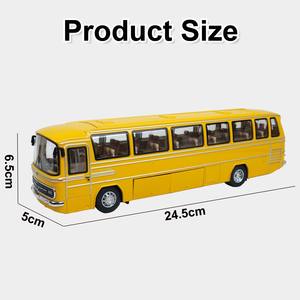 Autobús <span class=keywords><strong>de</strong></span> Metal Fundido a Presión 1:32, Modelo <span class=keywords><strong>de</strong></span> Juguete <span class=keywords><strong>de</strong></span> Aleación con Ruedas Móviles, Sonido y Luces, Puertas Abatibles, Juguete <span class=keywords><strong>de</strong></span> Autobús - Product Image 6