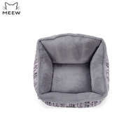 Lit de repos pour animaux de compagnie motif écorce vintage, doublure en flanelle douillette, bord de soutien, nid pour chat et chien, mobilier d'intérieur chaud pour animaux, vente en gros
