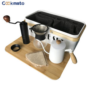 <span class=keywords><strong>Meilleure</strong></span> vente Verser sur le café goutte à goutte Kit d'accessoires Portable en acier inoxydable filtre café Sever sac de voyage - Product Image 4