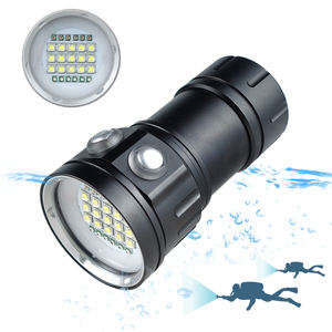 37 LED ad alta potenza torcia a Led impermeabile professionale lanterna 18650 batteria ricaricabile subacquea torcia subacquea torcia - Product Image 1