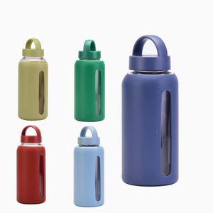 Bouteille d'eau en verre borosilicate givré de 800 ml (27 oz) avec logo personnalisé, sans BPA, compatible lave-vaisselle et micro-ondes, pour usage extérieur, sport et gym - Product Image 2