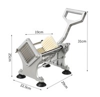 Machine commerciale manuelle à couper, peler et trancher les pommes de terre, neuve, pour aliments secs, restaurants, industrie alimentaire, vente au détail