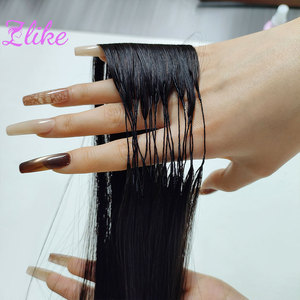 Extensioni di Capelli Umani 100% Veri Grezzi, Senza Nodi, Pre-Separati, Onda Profonda, per Intrecciare, Effetto Piuma, Linea Water Wave - Product Image 2