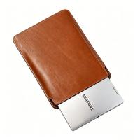 Étui pour tablette en cuir véritable écologique, fin et anti-rayures, style sac à ouverture facile, avec doublure durable pour iPad, fabriqué sur mesure en usine