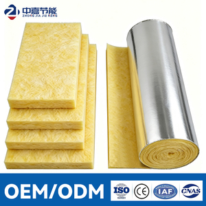 Rouleau de laine de verre fourni par l'usine, 32 kg/m³, couverture isolante en fibre de verre, matériau d'isolation phonique et thermique - Product Image 1