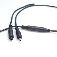 Câble d'alimentation GJQ à connexion étanche DC 5521, pour panneau LED anti-déchirure, avec contacts en cuivre mâle/femelle 2A