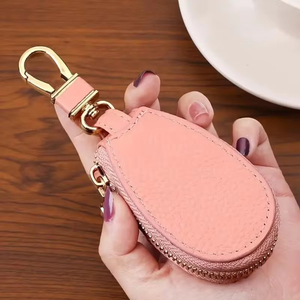 Car Key Wallets Women Couples Zipper Door Keys Storage <b>Mini</b> Portable Multi-function Simple Solid Classic Unisex - Product Image 5