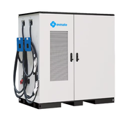Station de recharge pour véhicules électriques hybrides, alimentée par réseau et batterie, avec stockage d'énergie BESS, chargeur rapide 261 kWh 120 kW