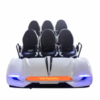 Cinéma VR 9D Baby Bear pour 6 joueurs, console de jeu de simulation de réalité virtuelle, montagnes russes gonflables, vaisseau spatial, intérieur