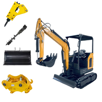 Mini Excavator 2,5 ton, Excavator Kecil, Mini Digger, Mesin CE ISO Euro5 EPA, Excavator Cina