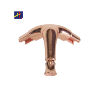 Meilleure vente 130mm aluminium moulé sous pression meubles jambe pour polyvalent pour canapé salon hôtel hôpital extérieur cuisine parc