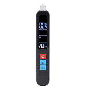Medidor de Secuencia de Fases, Probador de Voltaje CA con Indicador de Rotación de 3 Fases e Indicador de Porcentaje de Señal, 6 Rangos, Alta y Baja Sensibilidad, 3 Alarmas - Product Image 4