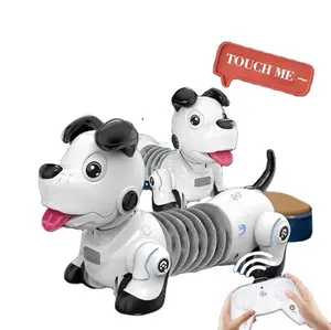 Ittl Infrarood Afstandsbediening Flexibele Inductie Teckel Puppy Muziek Touch Batterij Werkende Slimme Rc Hond Speelgoed