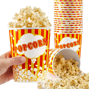 Bol en papier jetable pour pop-corn, grande taille, 24 oz, 32 oz, 64 oz, 85 oz - Product Image 2