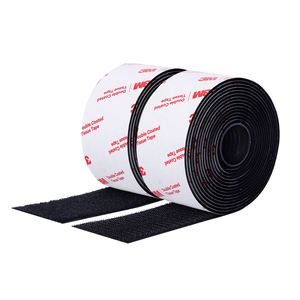 Black Hook and Loop Double Sided Tape Interlocking Tape Sewing Fasteners for Window Fixing, Photo Frames, <b>Carpets</b>, Car and DIY - Product Image 3