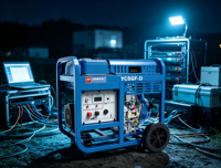 Groupe électrogène diesel silencieux Yuchai 5 kW YC5GFS-3 monophasé triphasé à puissance égale 230 V 400 V, groupe électrogène diesel portable avec AVR