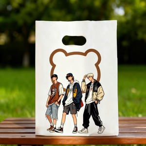 Tùy chỉnh in logo đặc biệt đầy màu sắc chết cắt túi tùy chỉnh bao bì túi chết cắt nhựa chết cắt túi cho các cửa hàng - Product Image 5