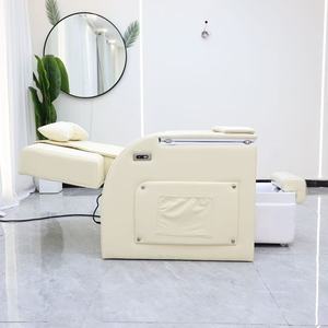 Fauteuil de pédicure de luxe sans plomberie avec massage et bain de pieds électrique, fauteuil de spa moderne rose pour salon de beauté (vente en gros) - Product Image 4