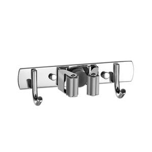 5 Racks <strong>and</strong> 4 <strong>Hooks</strong> <strong>Broom</strong> Holder Heavy Duty Metal <strong>Mop</strong> <strong>and</strong> <strong>Broom</strong> Holder <strong>Broom</strong> Organizer Storage