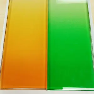 Benutzer definiertes Luxus-Design Ozean wasser Textur Farbverlauf Laminiertes gegossenes geschmolzenes Glas mit einzigartigem Muster