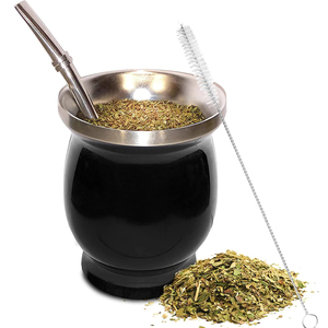 Fabbrica zucca doppia parete 304 acciaio inossidabile isolato sotto vuoto tazze per mescolare paglia filtrante 8oz <span class=keywords><strong>Ma</strong></span> <span class=keywords><strong>Dai</strong></span> Set di pennelli cucchiaio da tè - Product Image 5