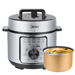 Olla a Presión Eléctrica Midea de 4L, Acero Inoxidable, Operación con un Solo Toque, Olla Arrocera Multifuncional - Product Image 2