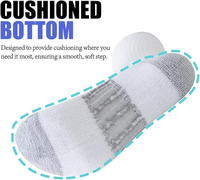 Chaussettes de performance unisexes en polyester, chaussettes respirantes à séchage rapide pour le football, la course à pied et les sports