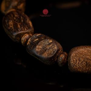 Natural Agarwood Bracelet Near Sinking Authentic Oud Beads Small <b>Men</b> Size Luxury Handcrafted Gift Jewelry - Product Image 4