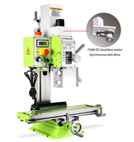 Machine de fraisage et de perçage verticale universelle NUMOBAMS VM18L en métal avec moteur sans balais de 750 W