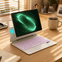 Livraison rapide Nouveau modèle compatible avec Xiaomi Pad 9 11.2" Clavier magique rétroéclairé RVB avec pavé tactile 5 points Clavier magnétique