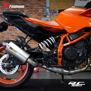 โรงงานฟอร์ซาวนด์ ราคาขายส่ง ท่อไอเสียรถมอเตอร์ไซค์ <span class=keywords><strong>KTM</strong></span> <span class=keywords><strong>Duke</strong></span> <span class=keywords><strong>390</strong></span> RC390 ปี 2024-2026 รุ่นดัดแปลงสำหรับการแข่งขัน แบบสวมติดตั้งง่าย - Product Image 4