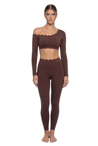 <span class=keywords><strong>Completo</strong></span> Yoga in Pizzo Solido per <span class=keywords><strong>Donna</strong></span>, Manica Lunga, Leggings Sportivi con Fascia Incrociata, Tuta da Allenamento per Pilates e <span class=keywords><strong>Palestra</strong></span> - Product Image 2