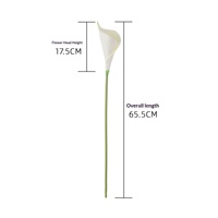 Lys Calla à tige droite, fleurs artificielles, vente directe d'usine, bouquets de mariée, arrangements muraux, fleurs artificielles style Instagram