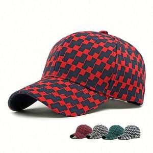 Nouvelle Casquette de Baseball 2025 pour Hommes et Femmes – Chapeau de Soleil Extérieur Printemps-Été à Carreaux Tendance – Casquette de Sport à 6 Panneaux - Product Image 1